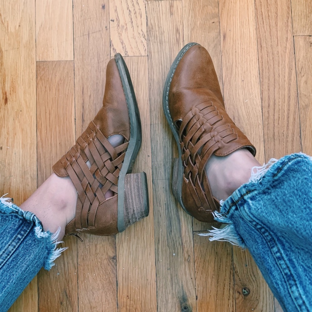 Huarache Inspired Ankle Boots.